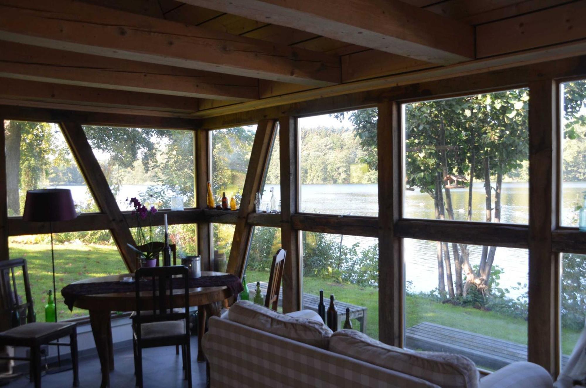 Reetdachkate Auf Gestuet Schierensee Grebin Exterior photo